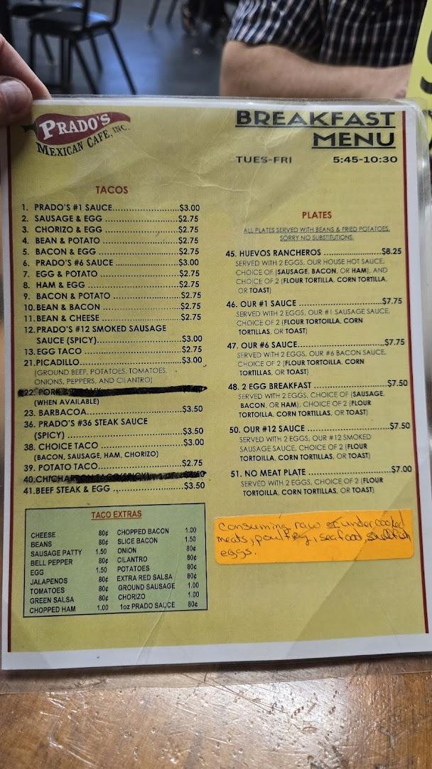 Prado's Cafe